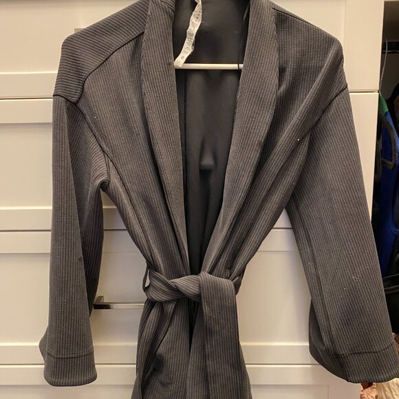 Ribbed Softstreme Belted Wrap - Picture 2 of 3